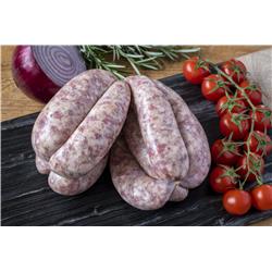 Cracked black pepper sausages